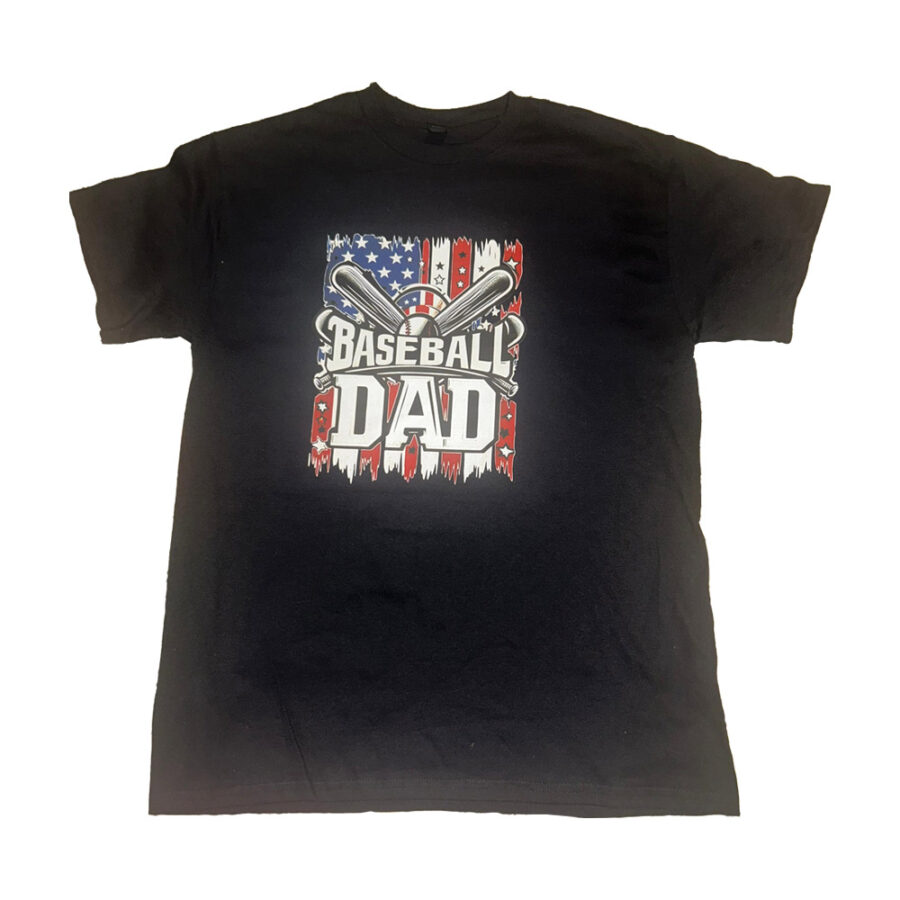 Baseball Dad Printed T-Shirt